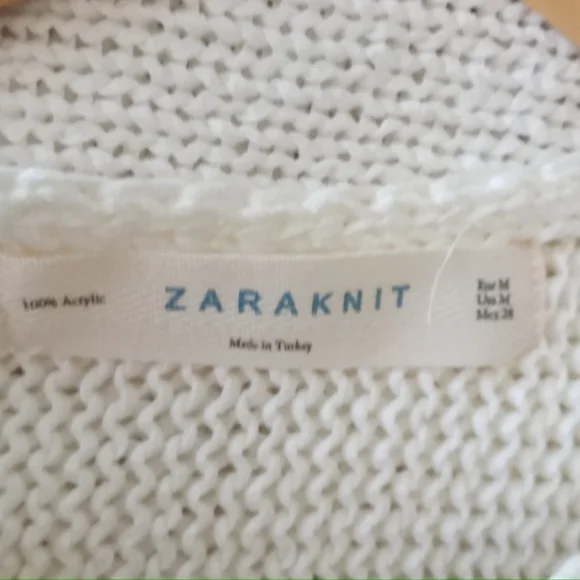 Zara M Knit Fringe Sleeves Sweater - Picture 2 of 9